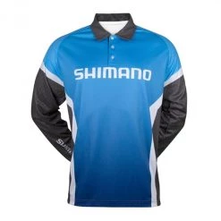 Fishing Shirts & Polos Shimano Blue Corporate Long Sleeve Tournament Fishing Shirt - Sublimated UPF30+