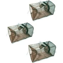 Bait Traps & Berley Buckets 3 X Seahorse Collapsible Shrimp/Bait Traps With 3 Inch Entry Rings - Bulk 3 Pack -Outlet Fishing Accessories Store Seahorse BT3X3 2