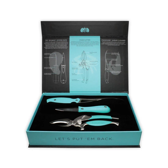 Scalers/Fish Cleaning Toadfish Outfitters Coastal Kitchen Collection Set - Seafood Tool Kit 4 Scalers/Fish Cleaning Toadfish Outfitters Coastal Kitchen Collection Set - Seafood Tool Kit - Image 2