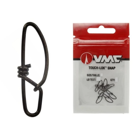 VMC Snaps VMC Touch-Lok Snaps - Stainless Steel Fishing Snaps With Black Nickel Finish 4 VMC Snaps VMC Touch-Lok Snaps - Stainless Steel Fishing Snaps With Black Nickel Finish - Image 2