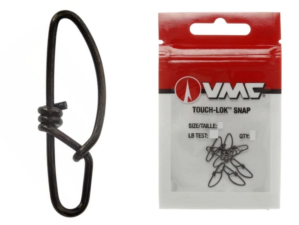 VMC Snaps VMC Touch-Lok Snaps - Stainless Steel Fishing Snaps With Black Nickel Finish 3 VMC Snaps VMC Touch-Lok Snaps - Stainless Steel Fishing Snaps With Black Nickel Finish
