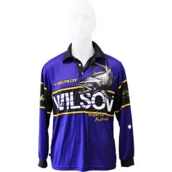 Fishing Shirts & Polos Team Wilson Tournament Long Sleeve Fishing Shirt With Collar - Fishing Jersey -Outlet Fishing Accessories Store TSLSW 1