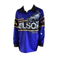 Fishing Shirts & Polos Team Wilson Kids Tournament Long Sleeve Fishing Shirt With Collar -Outlet Fishing Accessories Store TSLSWK 1