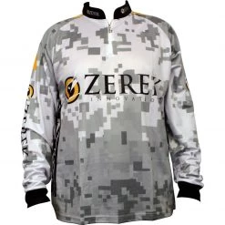 Fishing Shirts & Polos Zerek Long Sleeve Breathable Fishing Shirt With Zipper - UPF 25+ Fishing Jersey