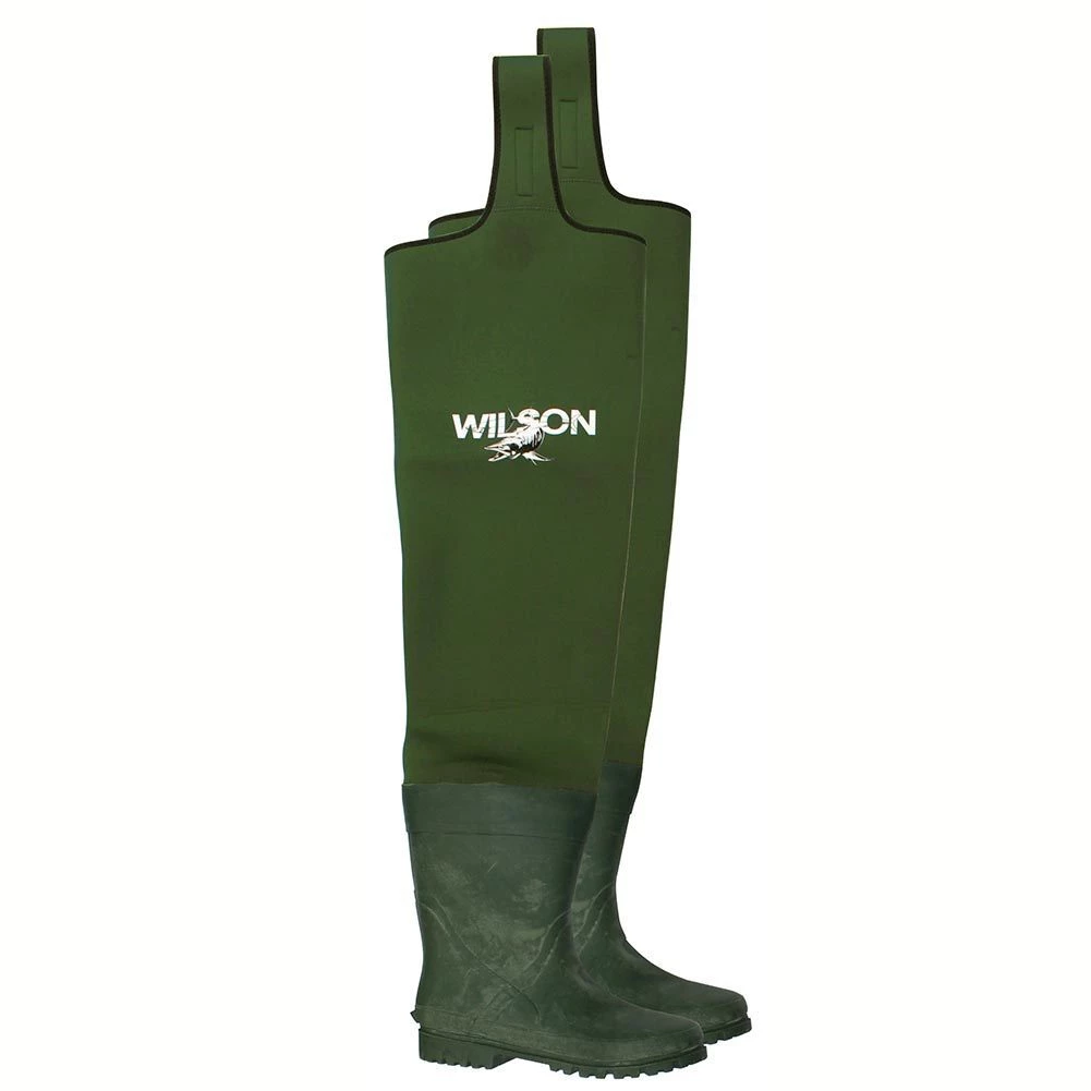 Wilson Neoprene Hip Waders With Adjustable Hook And Loop Fastening Straps 3 Wilson Neoprene Hip Waders With Adjustable Hook And Loop Fastening Straps
