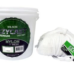 Nylon 1" Mesh Wilson EZYCAST Nylon Cast Net With 1 Inch Mesh Size And Bottom Pocket