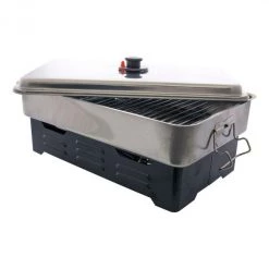 Smokers & Smoker Chips Wilson Stainless Steel Smoker Box - 2 Level Design With Dual Burners