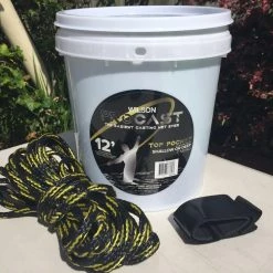 12ft Wilson Pro Cast Top Pocket Cast Net-Standard Mono Cast Net With 1 Inch Mesh
