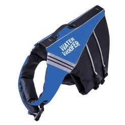 Watersnake Motors & Accessories Boating Accessories Water Woofer Dog Life Jacket - Blue And Black Dog Floatation Device - DFD