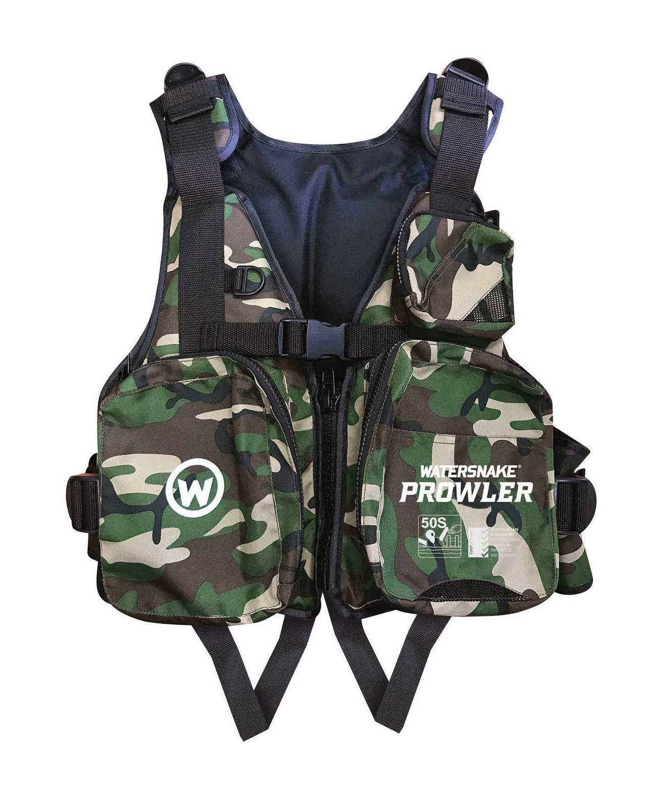 Watersnake Motors & Accessories Life Jackets Watersnake Prowler Camo Adult Life Jacket - Level 50S PFD 3 Watersnake Motors & Accessories Life Jackets Watersnake Prowler Camo Adult Life Jacket - Level 50S PFD