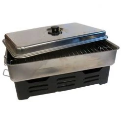Smokers & Smoker Chips Wildfish Stainless Steel Fish Smoker - 2 Tray Design With Dual Spirit Burners -Outlet Fishing Accessories Store Wildfish Smoker 2