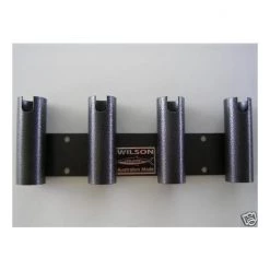 Rod Holders And Rod Rests Wilson Bull Bar Rod Holder Black Hammertone Aluminium 4 Hole 16 Rod Holders And Rod Rests Wilson Bull Bar Rod Holder Black Hammertone Aluminium 4 Hole -Outlet Fishing Accessories Store bbrc4pcb 4