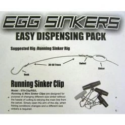Surecatch Sinker Pack - 55 Assorted Egg Sinkers In Easy Dispensing Pack 5 Sizes -Outlet Fishing Accessories Store egg sinker pack 3