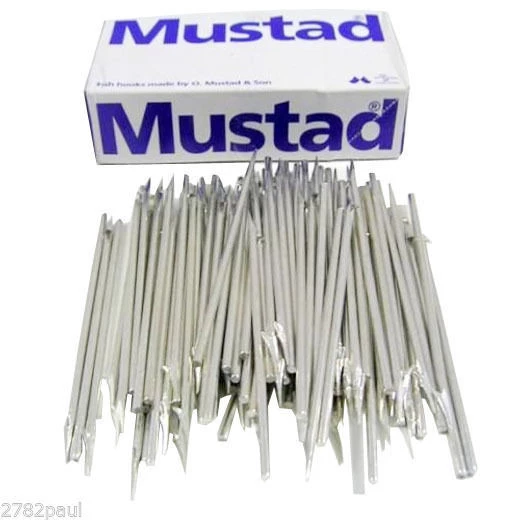 1 Box Of 100 X Mustad 455D 1 Barb Fishing Spear Heads - 132mm Replacement Spears 3 1 Box Of 100 X Mustad 455D 1 Barb Fishing Spear Heads - 132mm Replacement Spears