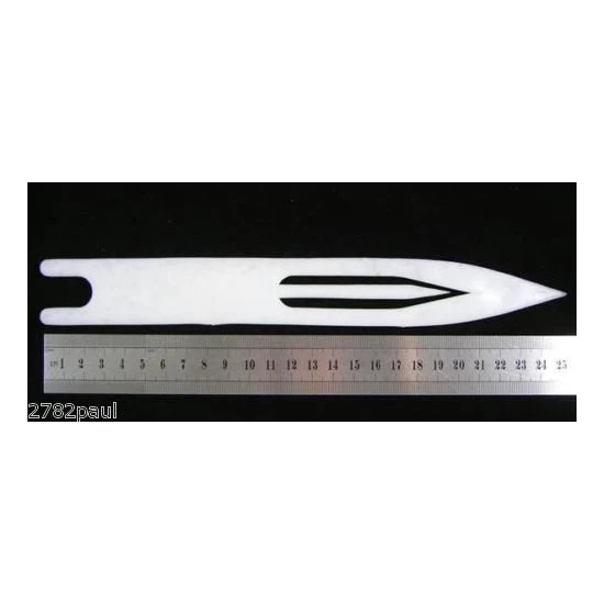 Hooked Online Hooked Online 10 Inch White Plastic Net Needle 4 Hooked Online Hooked Online 10 Inch White Plastic Net Needle - Image 2
