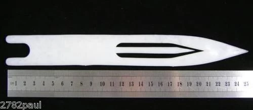 Hooked Online Hooked Online 10 Inch White Plastic Net Needle 3 Hooked Online Hooked Online 10 Inch White Plastic Net Needle