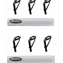 Repair Kits 2 X Berkley Fishing Rod Tip Repair Kit-3 Black Replacement Tips+Quick-Dry Cement
