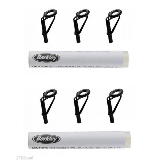 Repair Kits 2 X Berkley Fishing Rod Tip Repair Kit-3 Black Replacement Tips+Quick-Dry Cement 6 Repair Kits 2 X Berkley Fishing Rod Tip Repair Kit-3 Black Replacement Tips+Quick-Dry Cement - Image 4