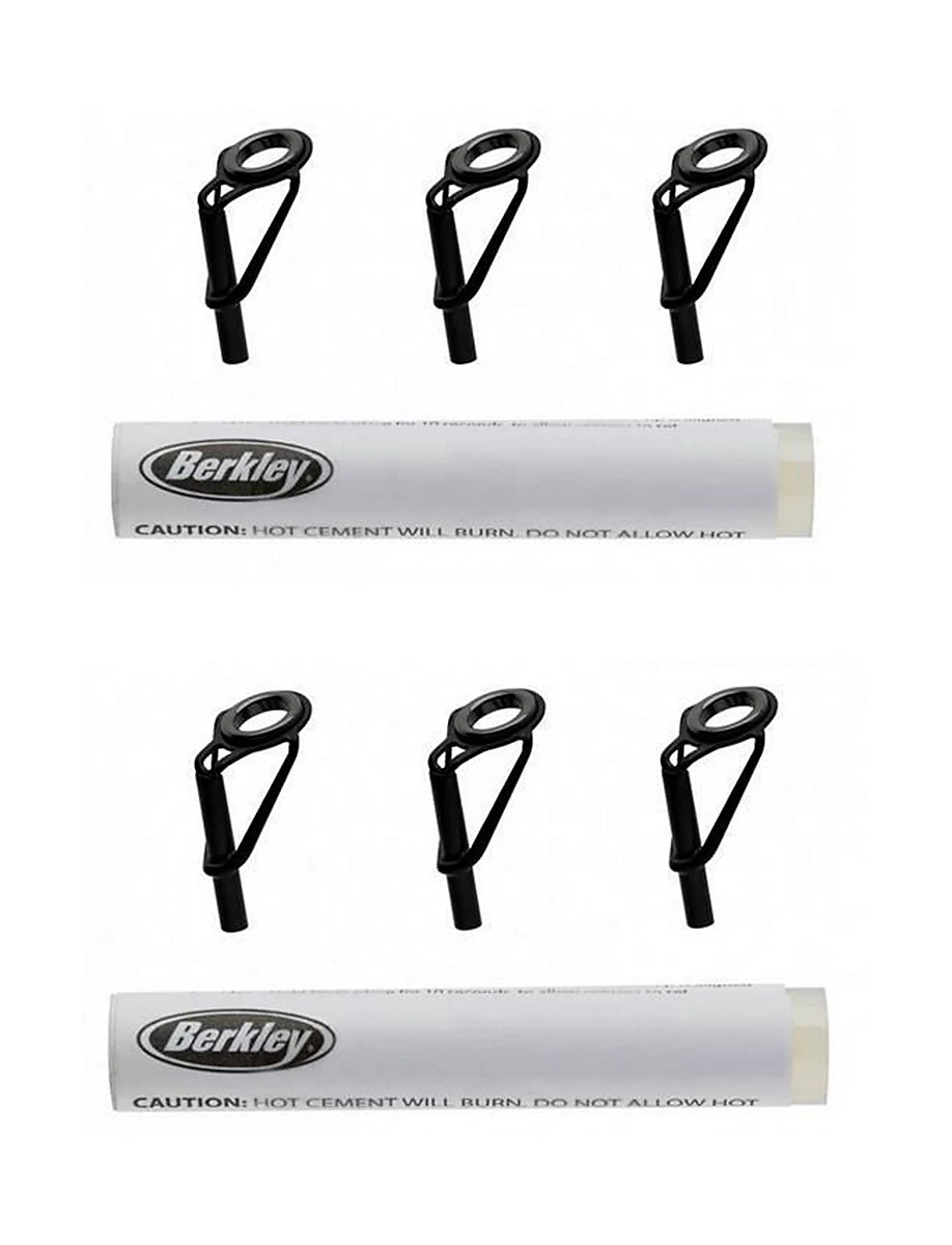 Repair Kits 2 X Berkley Fishing Rod Tip Repair Kit-3 Black Replacement Tips+Quick-Dry Cement 3 Repair Kits 2 X Berkley Fishing Rod Tip Repair Kit-3 Black Replacement Tips+Quick-Dry Cement