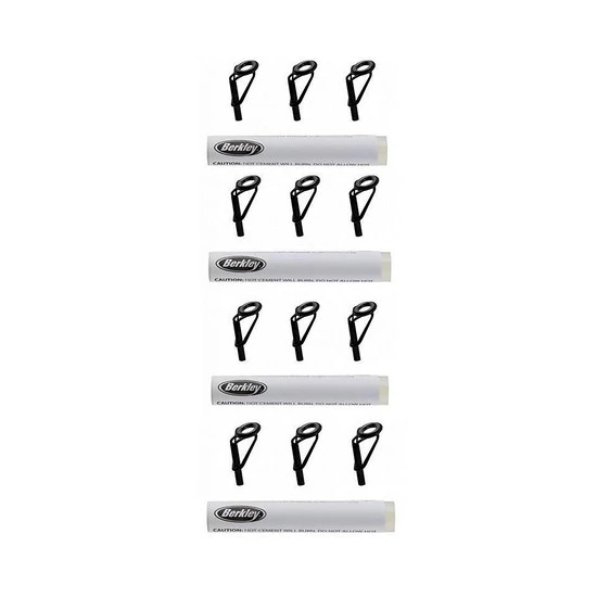 Repair Kits 4 X Berkley Fishing Rod Tip Repair Kit-3 Black Replacement Tips+Quick-Dry Cement 4 Repair Kits 4 X Berkley Fishing Rod Tip Repair Kit-3 Black Replacement Tips+Quick-Dry Cement - Image 2