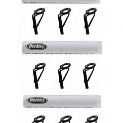 Repair Kits 4 X Berkley Fishing Rod Tip Repair Kit-3 Black Replacement Tips+Quick-Dry Cement
