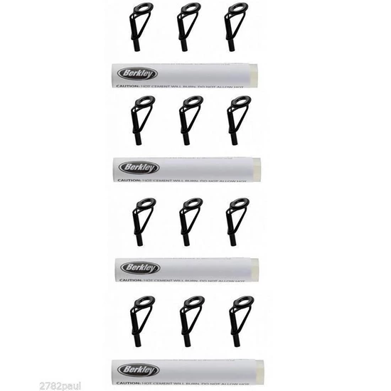 Repair Kits 4 X Berkley Fishing Rod Tip Repair Kit-3 Black Replacement Tips+Quick-Dry Cement 6 Repair Kits 4 X Berkley Fishing Rod Tip Repair Kit-3 Black Replacement Tips+Quick-Dry Cement - Image 4